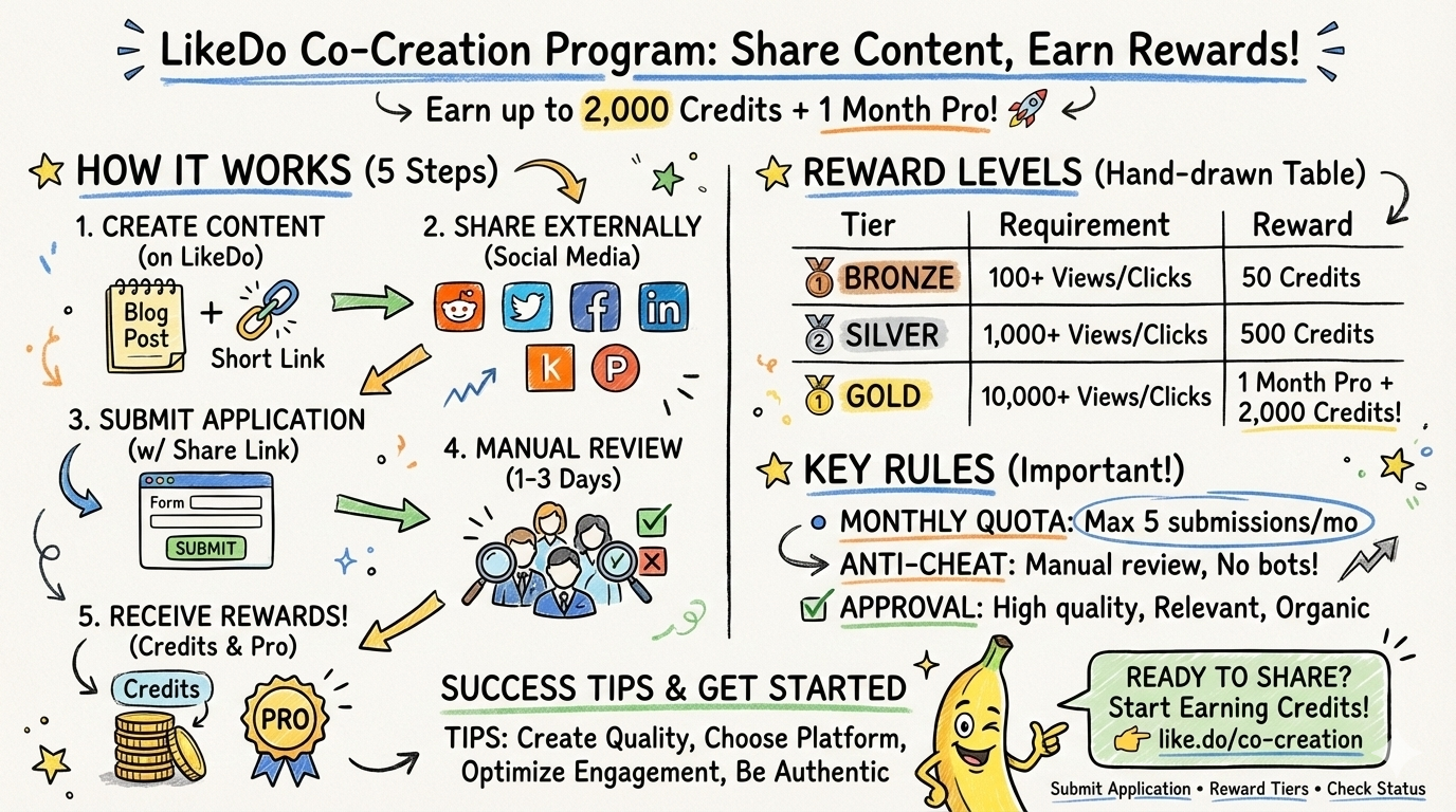 Introducing the Co-Creation Program - Share Your Content, Earn Credits